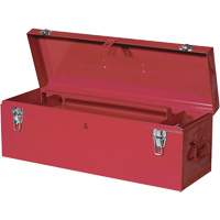 TB26 Steel Hand Tool Box, 8-3/4" D x 26" W x 9-3/8" H, Red Auto-Cam