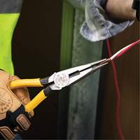 Long Nose With Side Cutter, 8-7/16" L Auto-Cam