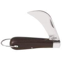 Pocket Knife with Hawkbill Slitting Blade, 2-5/8" Blade, Carbon Steel Blade, Plastic Handle Auto-Cam