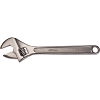 Adjustable Wrench, 18" L, 2-1/4" Max Width, Black Auto-Cam