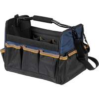 Sacs &agrave; outils souple &agrave; dessus ouvert de 14", Polyester, 21 pochettes, Beige Auto-Cam
