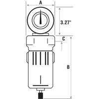 Filtres &agrave; air comprim&eacute;, Modulaire, 3/4" NPT, Drain Automatique Auto-Cam