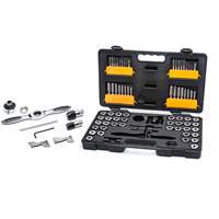 SAE/Metric Ratcheting Tap & Die Set, 77 Pieces Auto-Cam