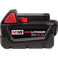 M18 Redlithium Battery, Lithium-Ion, 18 V, 4 A Auto-Cam