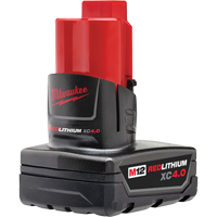 M12 Redlithium 4.0 Battery, Lithium-Ion, 12 V, 4 A Auto-Cam