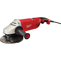 Large Angle Grinder Trigger Grip With Lock-On, 7"/9", 120 V, 15 A, 6000 RPM Auto-Cam