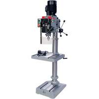 Gearhead Drilling Machine, 1/2" Chuck, 6 Speed(s), 19-1/2" W x 21-3/4" L, #3 Morse Auto-Cam