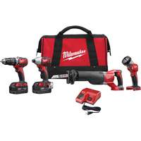 M18 Cordless Tool Combo Kit, Lithium-Ion, 18 V Auto-Cam