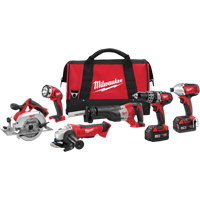 M18 Cordless 6-Tool Combo Kit, Lithium-Ion, 18 V Auto-Cam