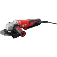 Small Paddle No-Lock Angle Grinder, 6", 120 V, 13 A, 9000 RPM Auto-Cam