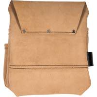 Half Carpenter Apron, Multiple Tool Holder, Leather, 4 Pockets Auto-Cam