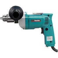 Variable Speed Drill, 1/2" Chuck, 6.5 A, 120 V, 0-550 RPM, Keyed Chuck Auto-Cam