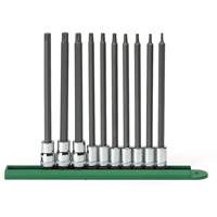 Jeu de douilles longues, Torx, Prise 1/4"/3/8", 10 mrcx Auto-Cam