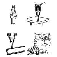 Step Drills, 1/32" Increments Auto-Cam