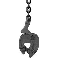 GX Plate Clamp with Chain Connector, 1000 lbs. (0.5 tons), 1/16" - 5/16" Jaw Opening Auto-Cam
