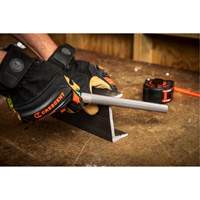 Double Cut File with Green Handle, Half Round, 8", Bastard Auto-Cam