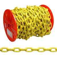 Proof Coil Chain, Low Carbon Steel, 1/4" x 60' (18.3 m) L, Grade 30, 1300 lbs. (0.65 tons) Load Capacity Auto-Cam