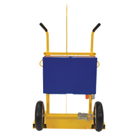 Welding Cylinder Torch Cart, Pneumatic Wheels, 24" W x 19-1/2" L Base, 500 lbs. Auto-Cam
