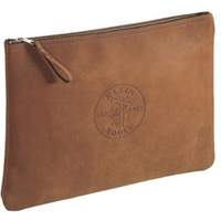 Contractor's Leather Portfolio Zipper Bag, Tool Holder, Leather, 1 Pockets Auto-Cam
