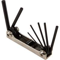 Folding Hex Key Set, 7 Pcs., Metric Auto-Cam