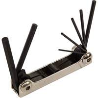 Folding Hex Key Set, 7 Pcs., Metric Auto-Cam