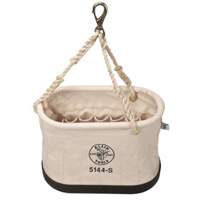 Oval Bucket, Canvas, 15 Pockets, Natural Auto-Cam