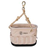Oval Bucket, Canvas, 41 Pockets, Natural Auto-Cam
