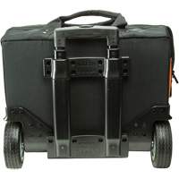 Tradesman Pro Rolling Tool Bag, Ballistic Polyester, 24 Pockets, Black/Orange Auto-Cam