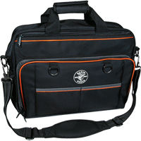 Sac techno Tradesman Pro avec pochette pour ordinateur portable, Polyester, 22 pochettes, Noir/Orange Auto-Cam