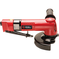 Angle Wheel Grinder, 4-1/2" Wheel, 1/4" NPT Inlet, 12000 RPM Auto-Cam