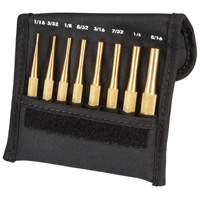 Brass Drive Pin Punch Set, 8 Pieces Auto-Cam