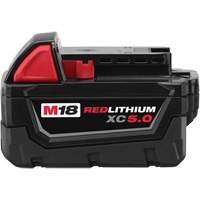 M18 Redlithium XC5.0 Extended Capacity Battery Pack, Lithium-Ion, 18 V, 5 A Auto-Cam