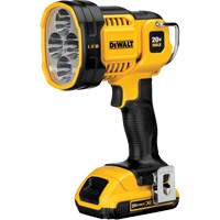 Projecteur &agrave; del pour chantier, DEL, 1000 Lumens, Piles Rechargeable Auto-Cam