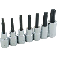 Torx&reg; Head Socket Set, Torx&reg;, 1/2" Drive, 7 Pcs Auto-Cam
