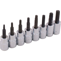 Socket Set, Torx&reg;, 3/8" Drive, 8 Pcs Auto-Cam