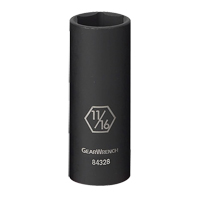 Socket, Impact, 5/16", 3/8" Drive, 6 Points, Deep Auto-Cam