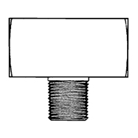 Male Branch Tee, Brass, 1/8" Auto-Cam