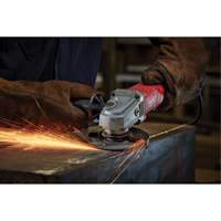 Small Angle Grinder, 4-1/2", 120 V, 11 A, 12000 RPM Auto-Cam