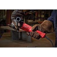 Small Angle Grinder, 4-1/2", 120 V, 11 A, 12000 RPM Auto-Cam