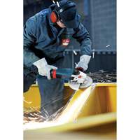 High Performance Large Angle Grinder, 9", 120 V, 15 A, 6500 RPM Auto-Cam