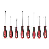 Screwdriver Set with Square Drive, 8 Pcs., Magnetic Auto-Cam