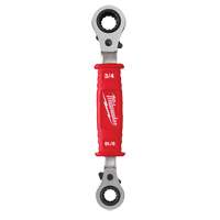 Lineman's 4-in-1 Insulated Ratcheting Box Wrench Auto-Cam