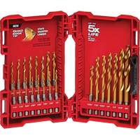 Shockwave Impact Duty Drill Bit Set, 23 Pieces, Titanium Auto-Cam