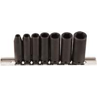 Jeu de douilles, 7 Mcx, Chocs, Prise de 1/4", Profond Auto-Cam