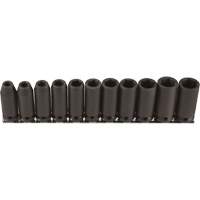 Jeu de douilles longues, 11 Mcx, Chocs, Prise de 3/8", Profond Auto-Cam