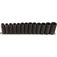 Jeu de douilles longues, 13 Mcx, Chocs, Prise de 1/2", Profond Auto-Cam