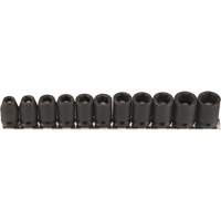 Jeu de douilles magn&eacute;tiques, 11 Mcx, Chocs, Prise de 3/8" Auto-Cam