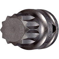 Embout &agrave; ins&eacute;rer, Triple carr&eacute;, 5 x 3/4" lo, Prise 1/4" Auto-Cam