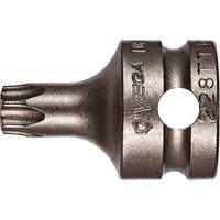 Embout &agrave; ins&eacute;rer, Torx inviolable, 25 x 1" lo, Prise 3/8" Auto-Cam
