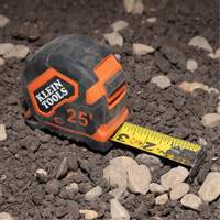 Magnetic Double-Hook Tape Measure, 25', Imperial Graduations Auto-Cam